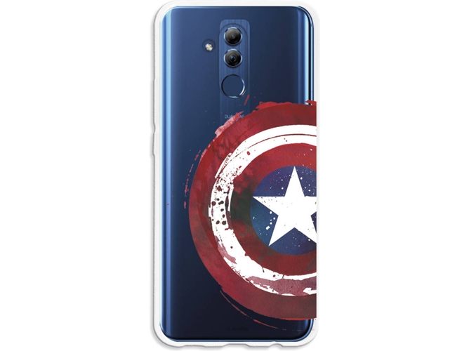 Carcasa Huawei Mate 20 Lite MARVEL Capitán América Transparente