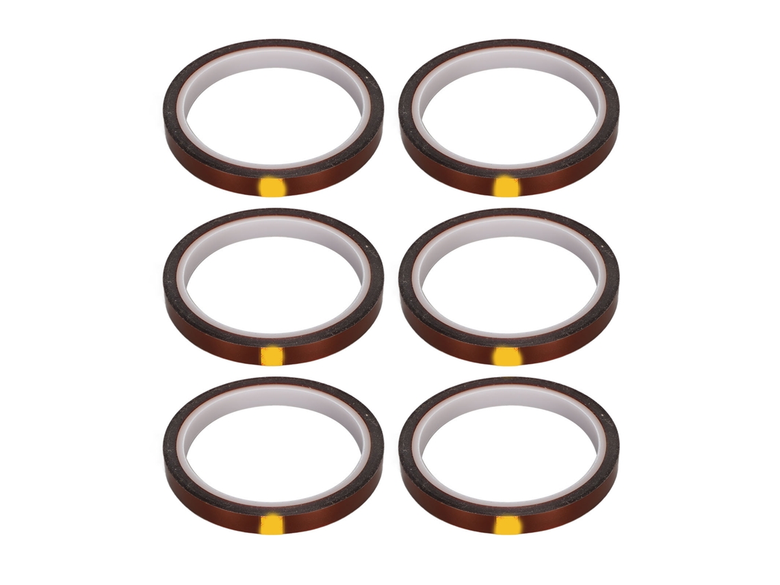 6 Unidades De Cinta Térmica De Poliamida Resistente Al Calor, Sin Residuos, Para Impresión Por Sublimación En Camisetas Y Tazas, 1 Cm