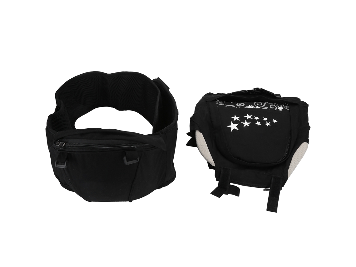 Asiento Ergonómico De Soporte Lumbar Para Bebé Con Cinturón Extraíble Y Bolsillo De Almacenamiento.