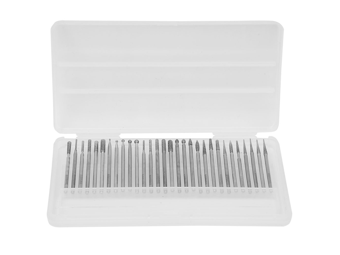 30 Piezas Mini Brocas Diamante Para Pulido Y Esmerilado Accesorios Herramientas Eléctricas Neumáticas