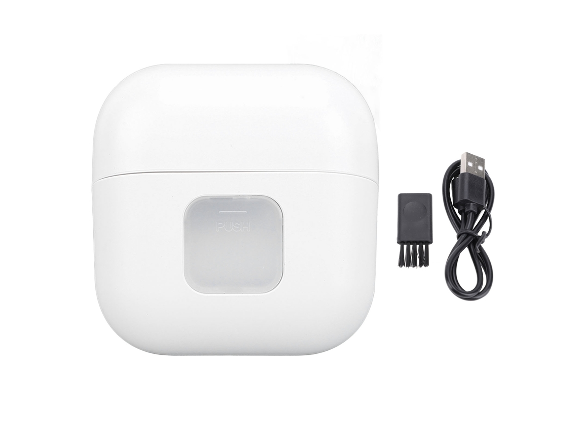 Cortauñas Eléctrico Con 2 Velocidades Y Luz Led, Multifuncional Para El Hogar Y Los Viajes, Blanco.