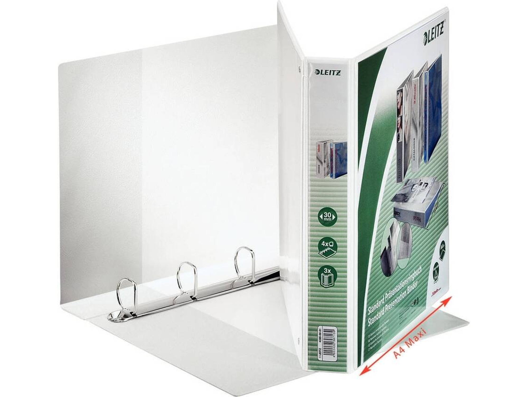 Dossier LEITZ 42850001 (Blanco - A4 - 21x29.7cm - Cartón)