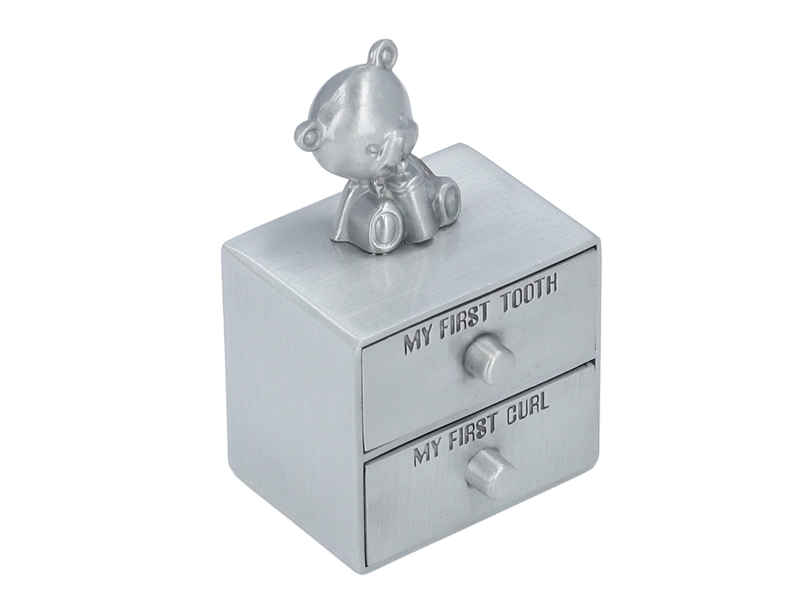 Caja de recuerdos del Hada de los Dientes, de aleación blanda, con forma de oso, para niños y niñas.