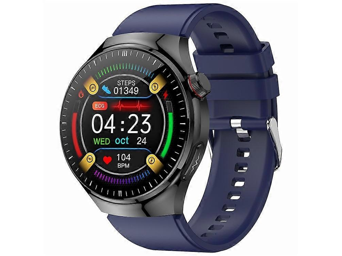 Reloj inteligente redondo Tk26 AMOLED con detección de órganos y monitorización de salud, llamadas Bluetooth y correa de silicona para bicicletas eléctricas.