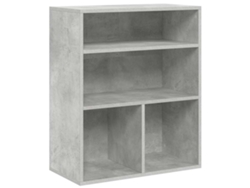 Maison Exclusive - Estantería Madera Contrachapada Gris Hormigón 60x30x71,5 Cm