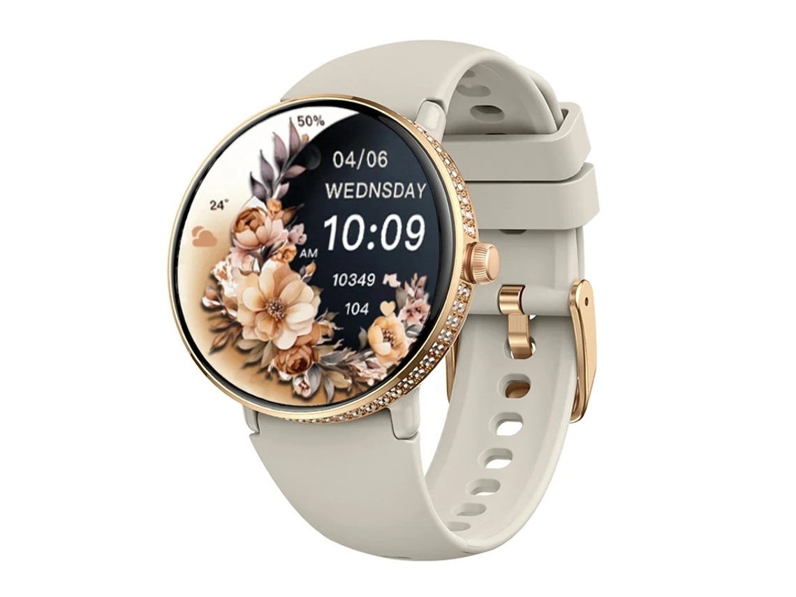 Smartwatch S76 Con Bluetooth Para Llamadas Y Notificaciones De Mensajes En Aplicaciones Móviles Yizhood (gris)