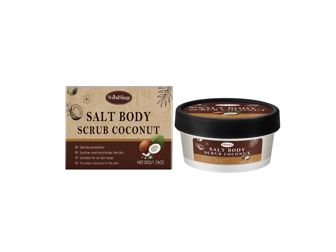 Gel exfoliante corporal de coco suave e hidratante