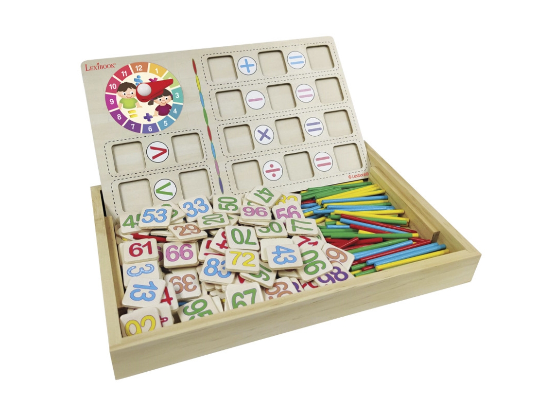 Juego De Educativo LEXIBOOK De Madera Para Aprender Matemáticas, Con Pizarra De Operaciones (Edad Mínima Recomendada: 3 años)