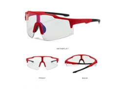 Gafas De Sol Fotocromáticas Deportivas Al Aire Libre Uv400 Hombres Mujeres Ciclismo Correr Rojo Y Blanco Chrui
