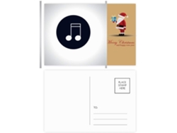 Besportble Juego De Doble Corchea Con Notas Musicales De Papá Noel Y Estudio 14,6 X 9,8 Cm