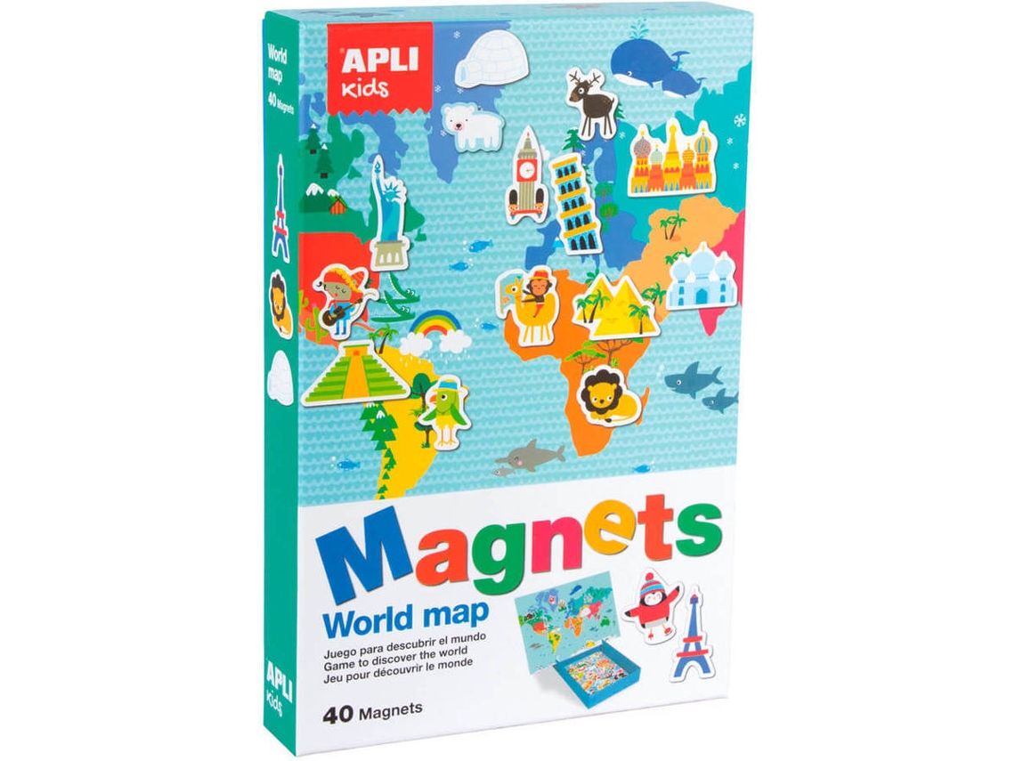 Juego Magnetico APLI KIDS Mapamundi