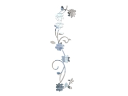 Pegatinas de pared con espejo de cristal Bauhinia para decorar el dormitorio y la sala de estar.