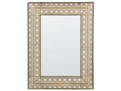 Espejo BELIANI Dehradun de Metal Dorado 69x5x90