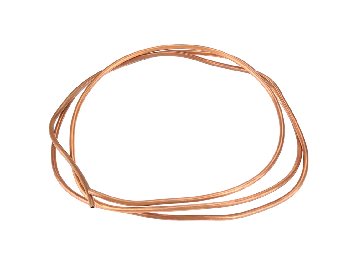 Tubo De Cobre Blando T2 De 2 M Para Refrigeración. Diámetro Interior: 4 Mm, Diámetro Exterior: 5 Mm, Espesor: 0,5 Mm.