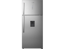 Frigorífico y congelador independiente Hisense RT728N4WCE de 552 L, de metal.