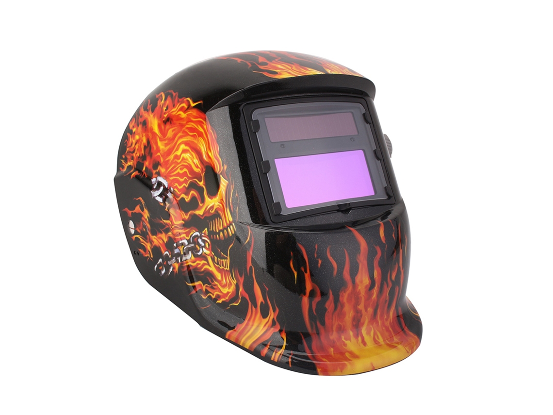 Casco De Soldadura Solar Con Oscurecimiento Automático Y Batería De Litio, Compatible Con Mig, Tig Y Mmg.