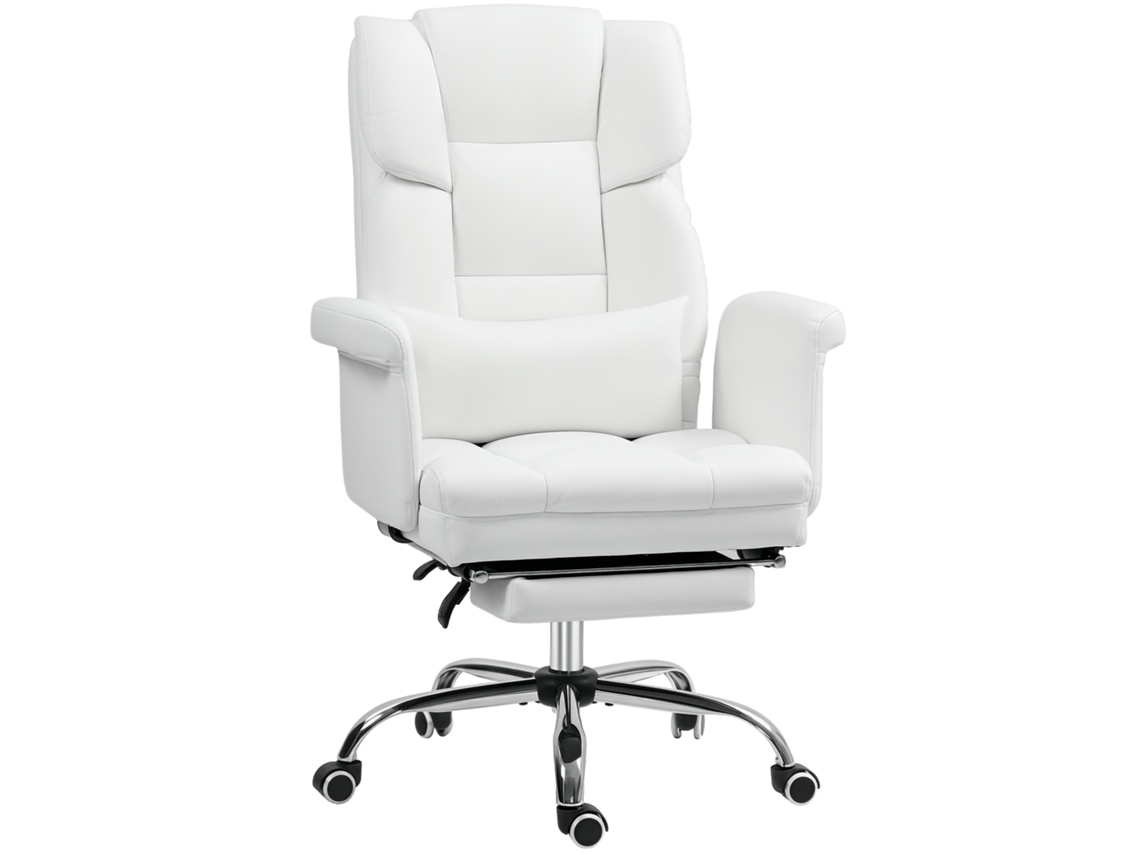 Silla Oficina Ergonómica Altura Regulable 45-50 Reclinable Blanco