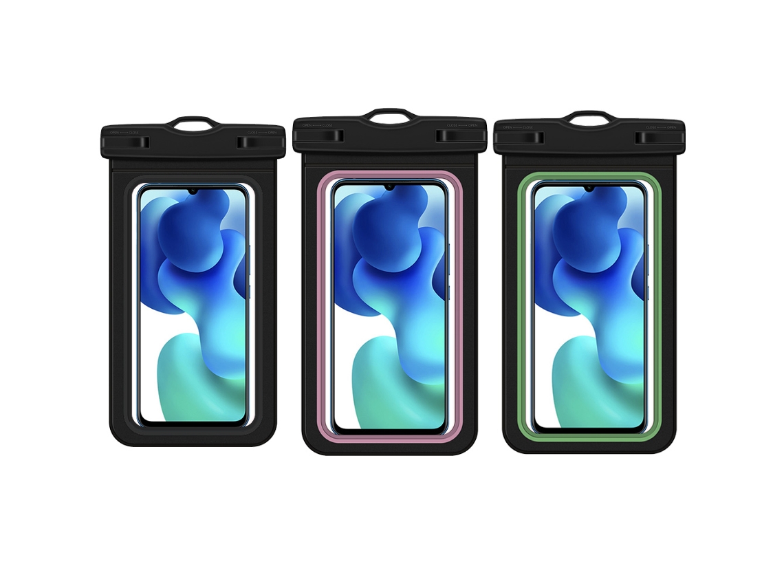 Bolsa impermeable universal para teléfono móvil con cordón para el cuello