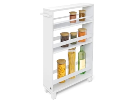 Carrito de Cocina Hylla Blanco BOMOE