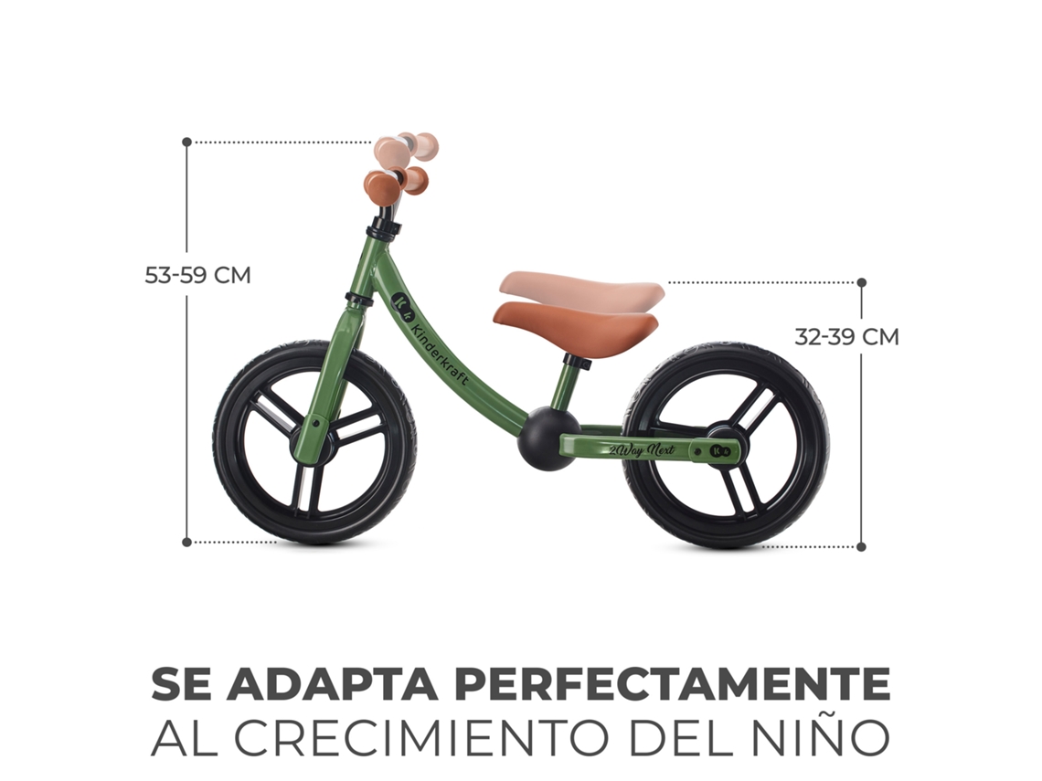 Bicicleta de Equilibrio KINDERKRAFT 2Way Next Green