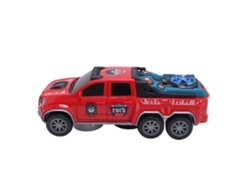 Dan26-coche De Juguete Eléctrico Para Niños Modelo Todo Terreno Con Música Luz Baile Rotación Rojo