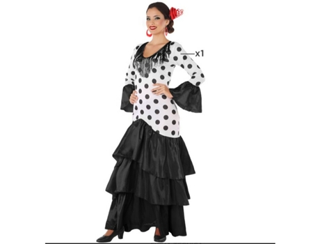 Disfraz para Adultos Negro Bailaora Flamenca España - XL