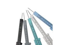 5 calibradores Vernier de 150 mm, herramienta de medición de precisión para bricolaje en el hogar, color blanco.