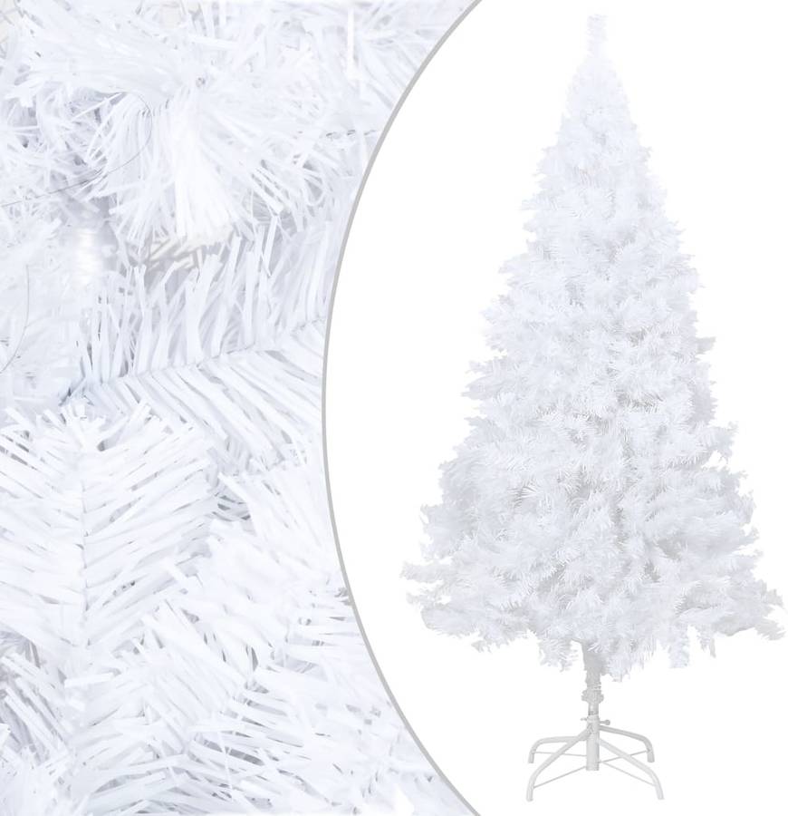 Árbol de Navidad VIDAXL (PVC - Blanco - 210 cm)