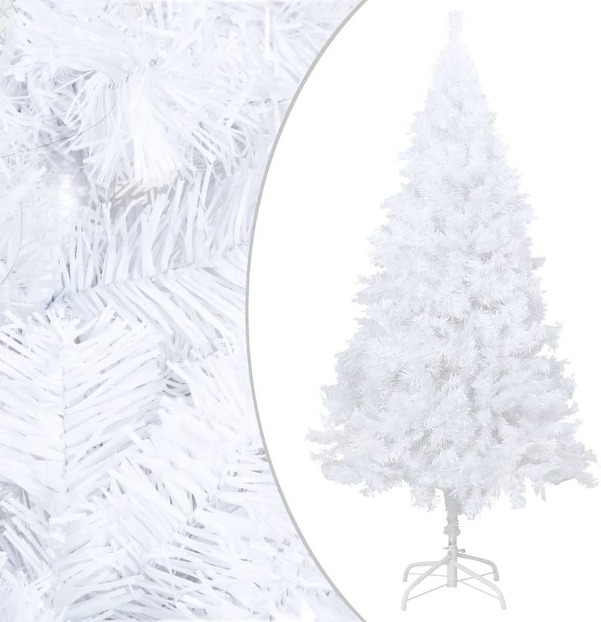 Árbol de Navidad VIDAXL (PVC - Blanco - 240 cm)