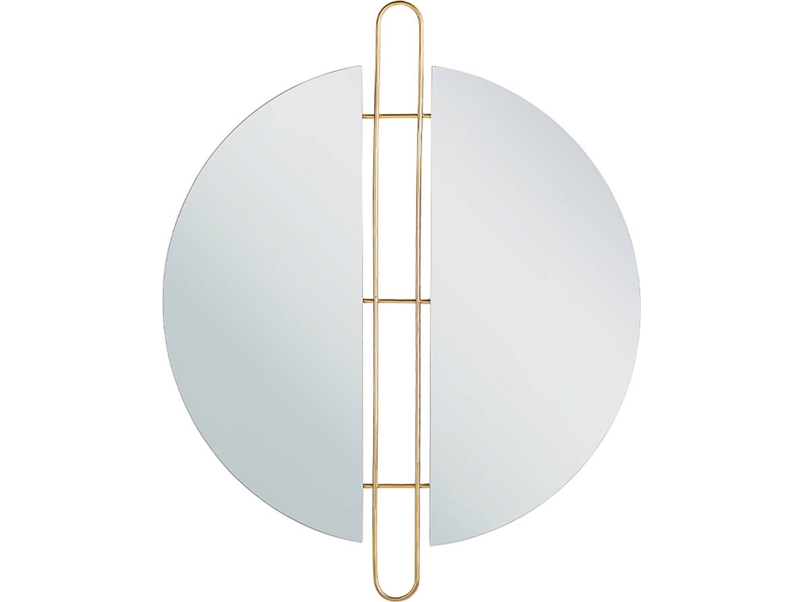 Espejo de Pared BELIANI Attin (Dorado - Hierro - 2x52x65 cm)