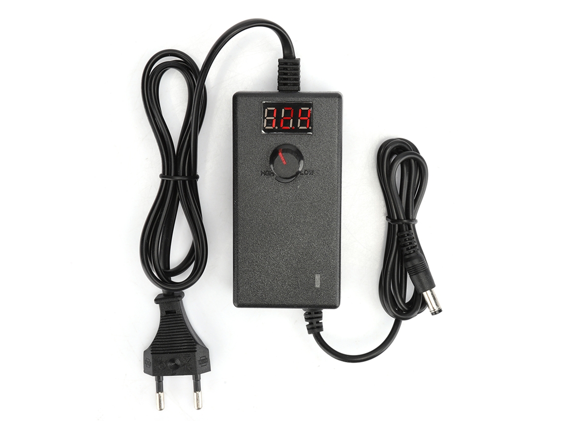 Fuente De Alimentación Ajustable De 3-12v 3a Con Pantalla Lcd Y Regulador De Velocidad Continuo Para Bombas, Taladros Y Ventiladores Led.