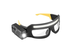 Gafas deportivas graduadas ligeras Csyy con correa tipo C, ideales para el trabajo, ciclismo, protección contra el polvo y deportes nocturnos (amarillo)