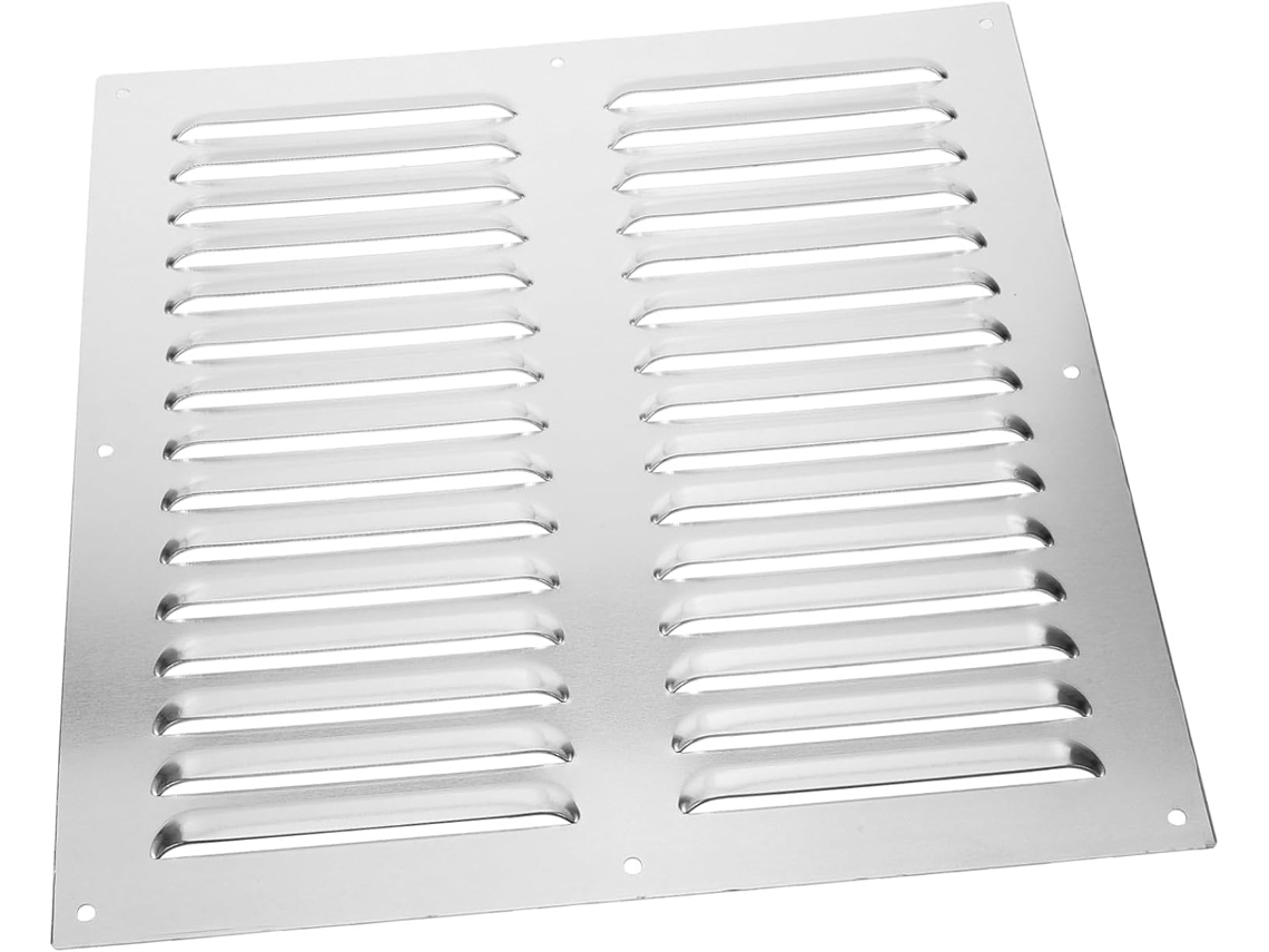 Cubierta de ventilación de aluminio para ventilador extractor con rejilla antipolvo. SFUSHOS