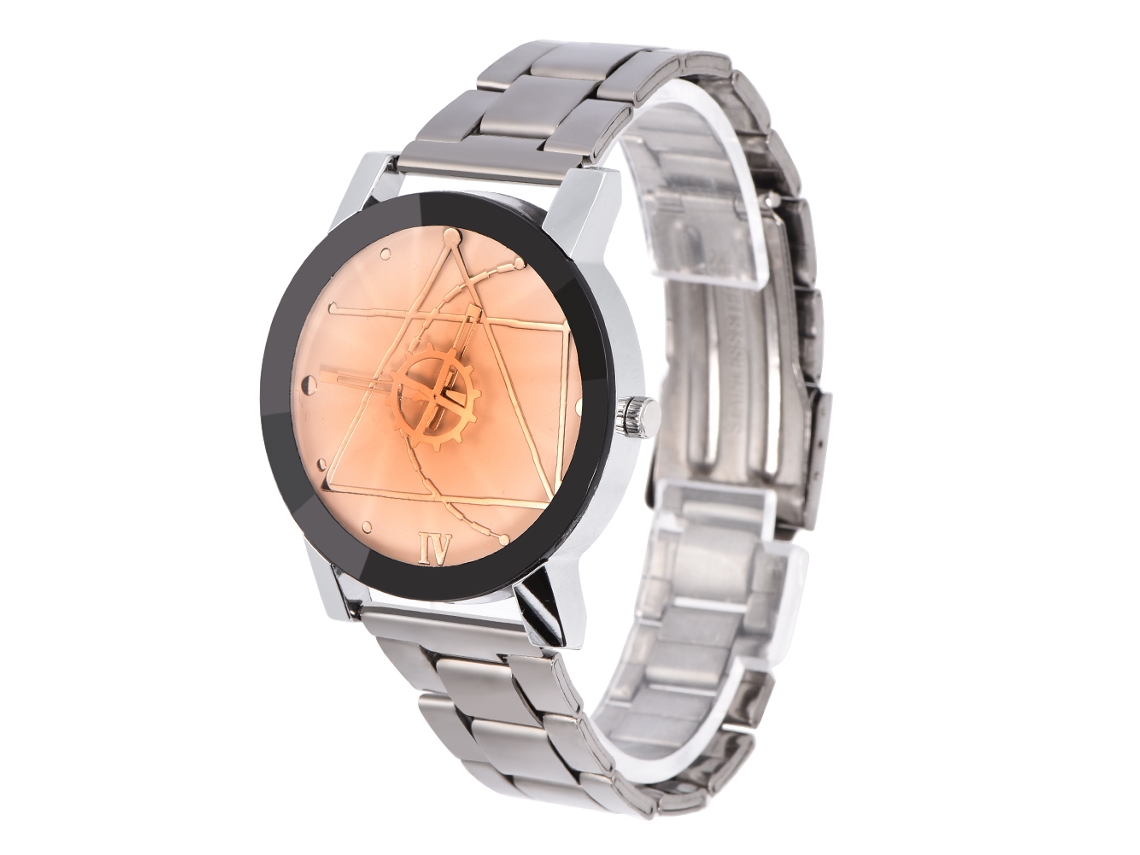 Reloj De Pulsera Analógico De Cuarzo Para Hombre, Ideal Para Parejas, Con Correa De Aleación Y Esfera Blanca.