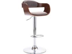 Cadeira de bar VIDAXL Cinzento-acastanhado Tecido (49.5x47.5x105.5 cm)