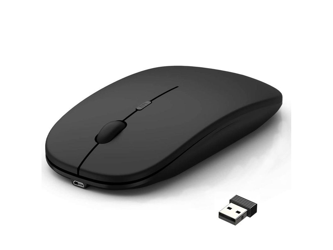 Ratón Inalámbrico Recargable Para Portátil, Pc, Delgado, Mini, Silencioso, Con Clic, Inalámbrico Para El Hogar Y La Oficina Cul