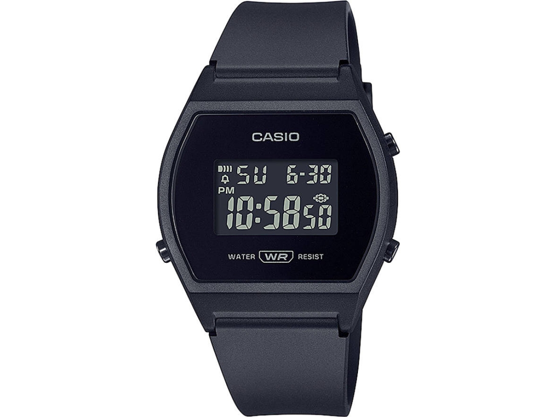Reloj digital negro mujer 2025