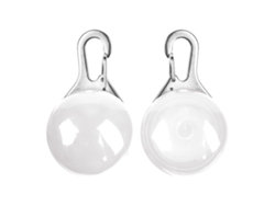Collar blanco para gatos, modelo con luz nocturna intermitente, colgante de seguridad y luz nocturna brillante* ZYBLSSBB