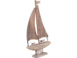 Decoraciones, pequeñas embarcaciones de madera, esculturas, veleros, maquetas hechas a mano.
