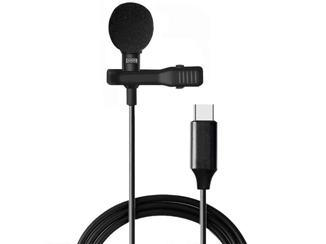 Micrófono Lavalier Mini Micrófono Portátil Con Cable Tipo C Gertiz