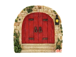 Puerta de hadas, decoración exterior, mini jardín de hadas