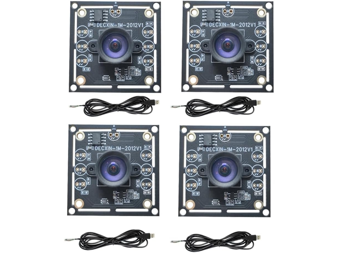 4 Unidades De Módulo De Cámara Ov9732 De 1 Mp, 1280x720, 30 Fps Y 100 Grados Con Unidad Usb Incluida.