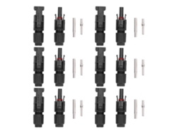 6 Juegos De Conectores Solares Macho/hembra Ip67 Impermeables Para Cableado De Paneles Fotovoltaicos, Enchufe De 30 A 1500 V