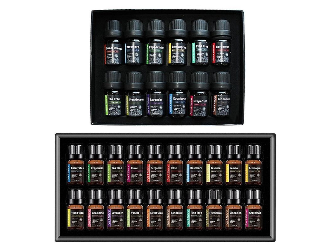 Set De Aceites Esenciales Puros 2025, Plantas De Aromaterapia Natural, Lavanda, 5 Ml, 12/20 Unidades.