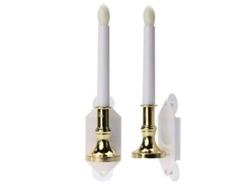 2026-velas Led Solares Sin Llama Con Ventosas Modo Parpadeo Y Estable 2 Pack Para Decoración