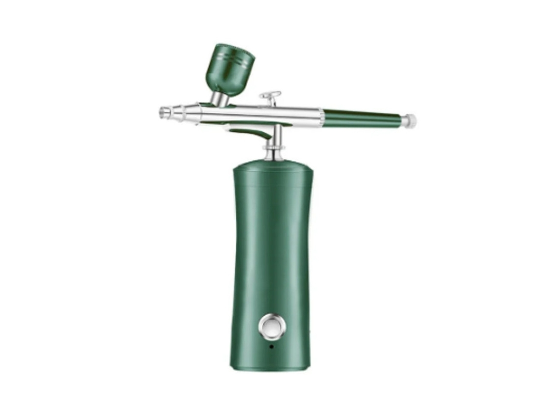 Massajador Facial Kit De Aerógrafocom Compressor Mini Escova De Ar Portátil Sem Fio Escovas De Ar Pressão Verde Yizhood