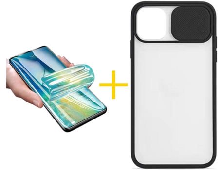 Carcasa + Protector de Pantalla para iPhone 12 Pro Max SKYHE Negro