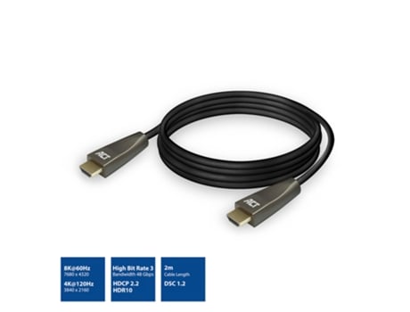Adaptador HDMI ACT Ac3909 2m USB-A Standard Negro