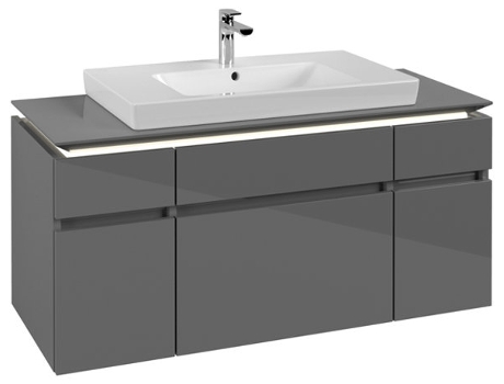 Villeroy &amp Boch Legato Vanity unit B697 1200x550x500mm céntrico con iluminación LED