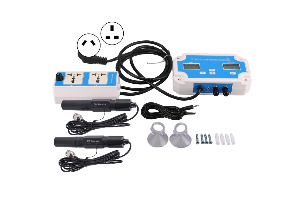 Medidor de calidad del agua multifuncional ORP, pH, temperatura con Wi-Fi y aplicación para laboratorio, spa y piscina